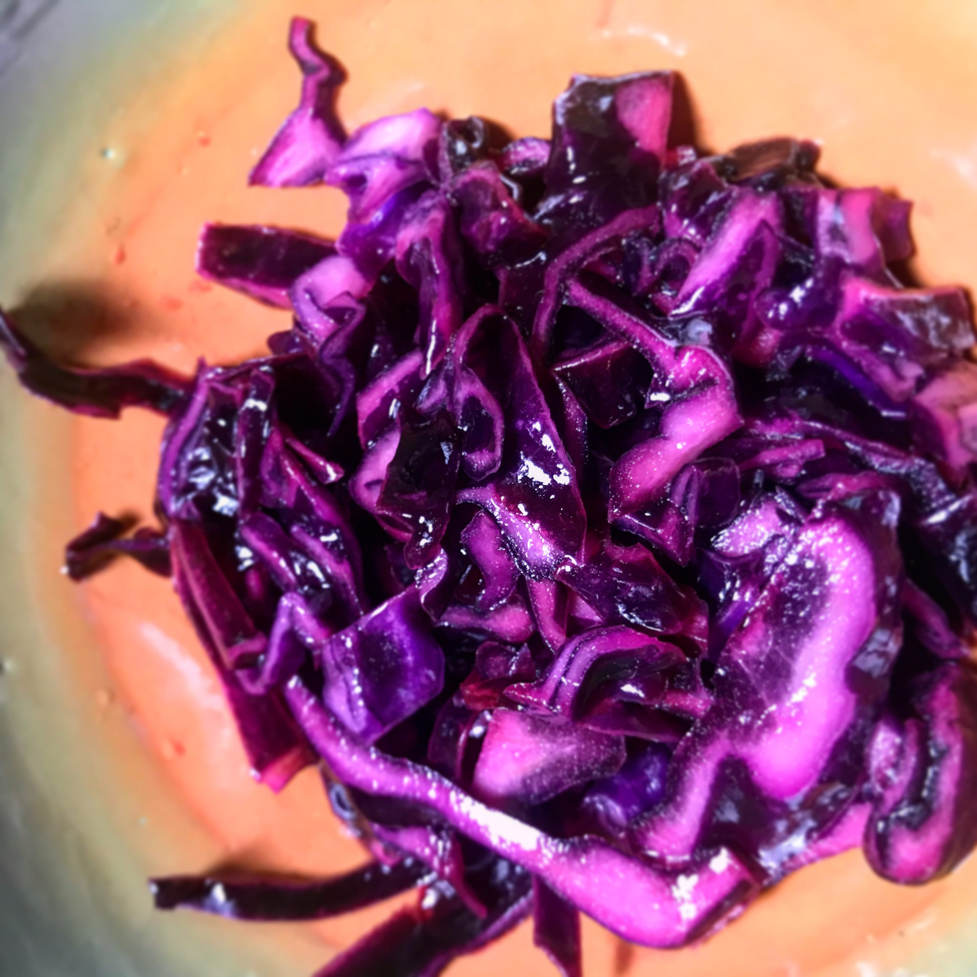 Simple Cabbage Slaw for Tacos Pescetarian Plate