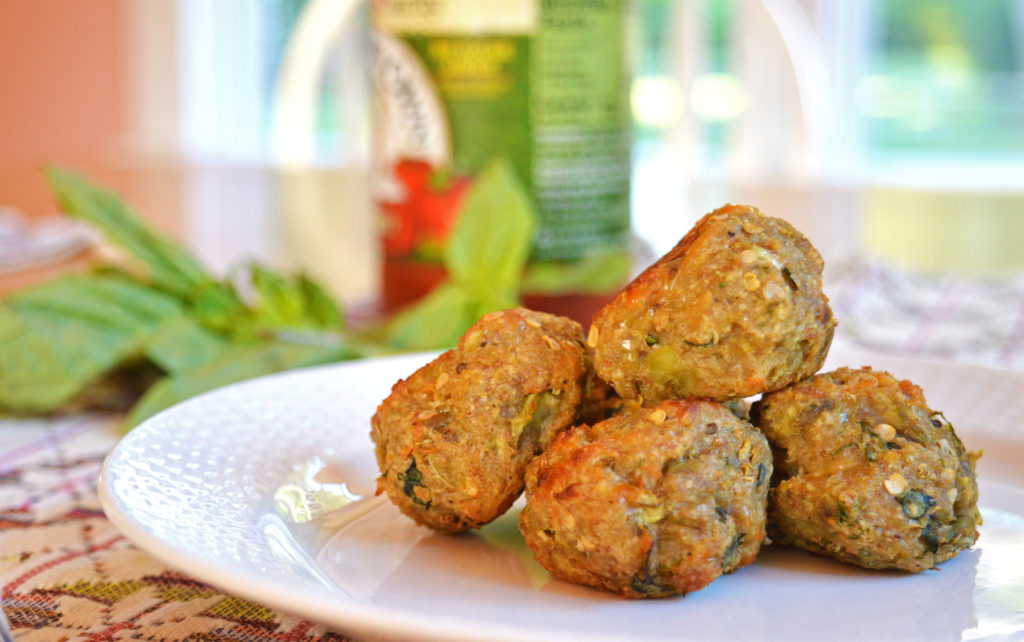 Aubergine Meatballs Pescetarian Plate